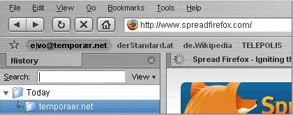 Preview of Brushed Theme for Firefox